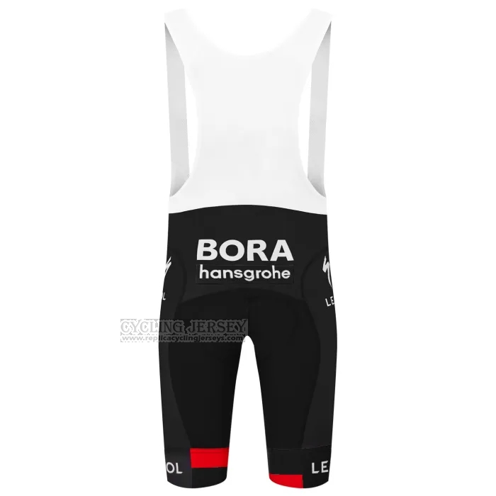 2023 Cycling Jersey Bora-Hansgrone Black Red Short Sleeve and Bib Short